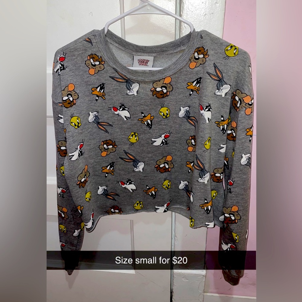 Looney Tunes Long Sleeve Crop Top